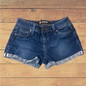 Girls denim shorts, size 10